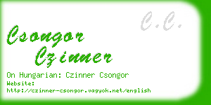 csongor czinner business card